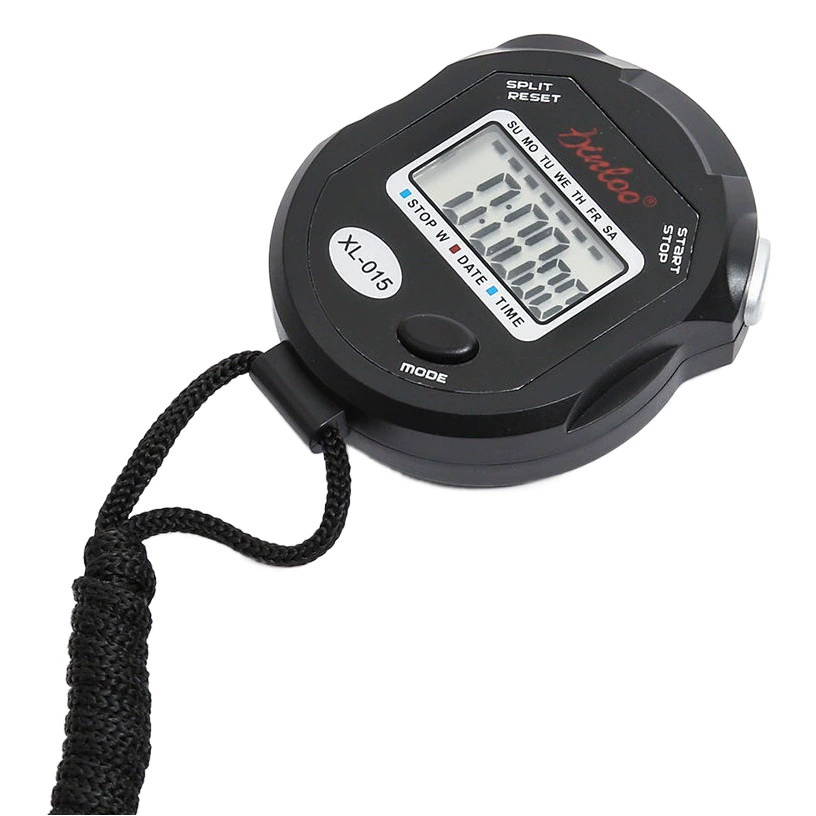 Секундомер таймер электронный секундомер двусторонние часы для бега рефери спортивное оборудование для фитнеса электронные часы водонепроницаемые XL-015