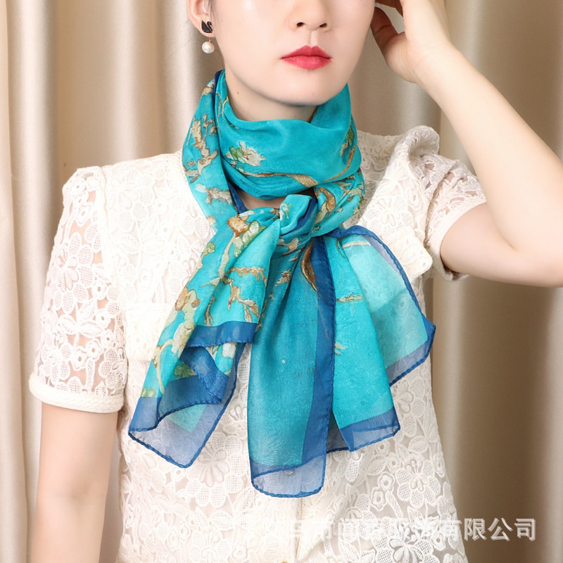 Elegant fashionable shiffon breathable scarf