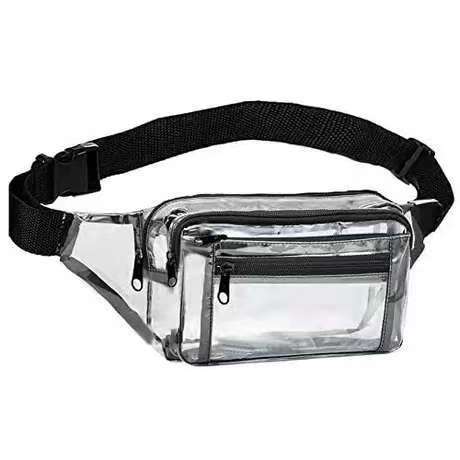 Men's belt bag for traveling PVC one shoulder