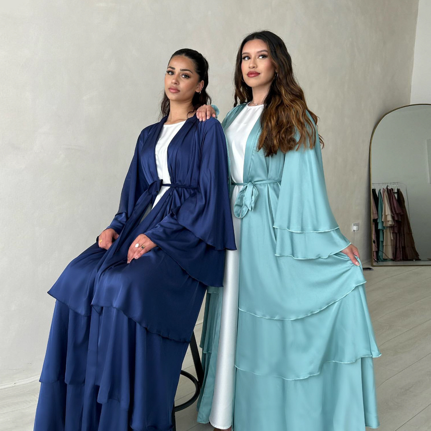 Loriya2024 Middle East Turkey Dubai Exquisite Elegant Cardigan Robe LR706_ecoleips.com