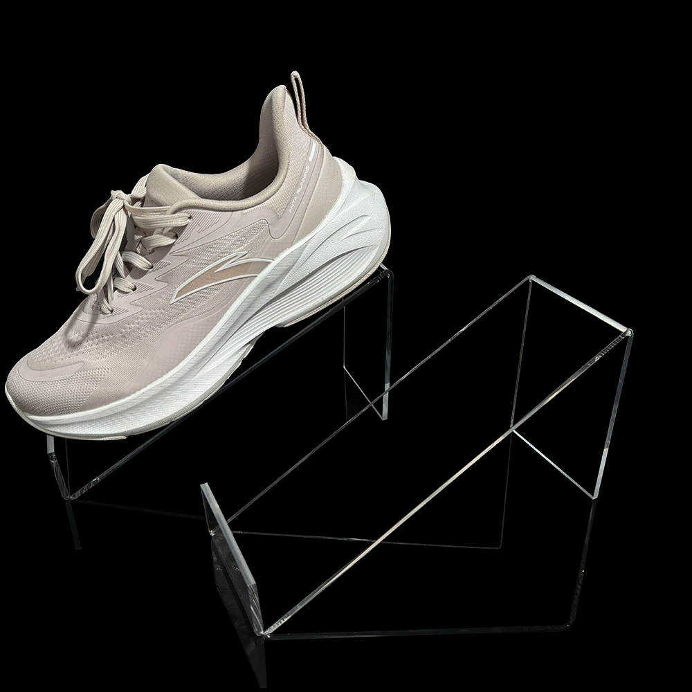 Прозрачная акриловая подставка для витрины для обуви подставка для обуви Подставка для обуви для витрины для мужских ботинок Спортивные кожаные ботинки можно использовать в качестве логотипа