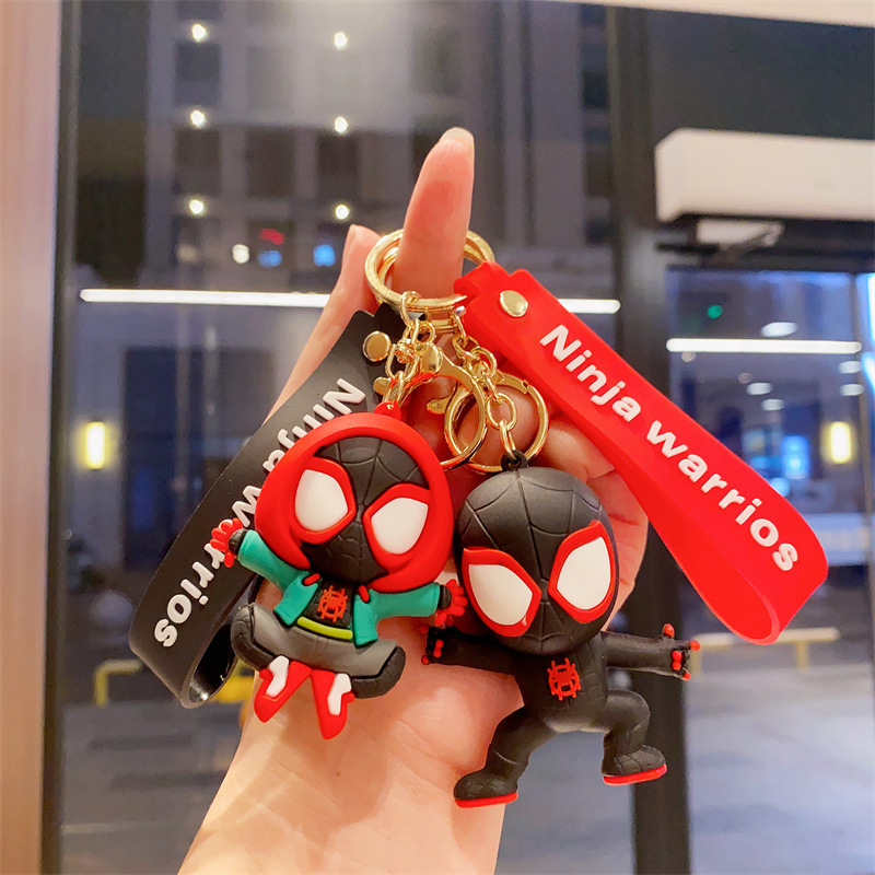 New Marvel Superhero Spider-Man Doll Keychain Bag Pendant Car Keychain Small Gift Wholesale