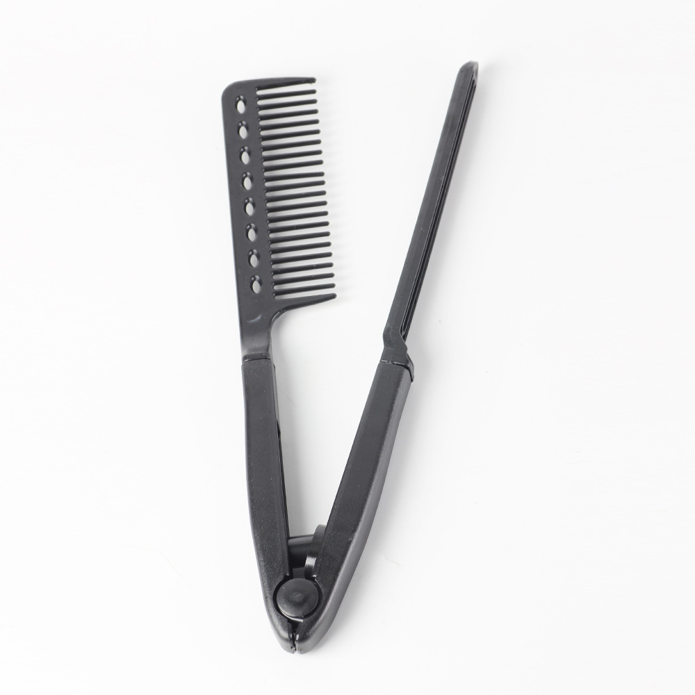 Peine rizador y alisador V-shape de doble uso coreano