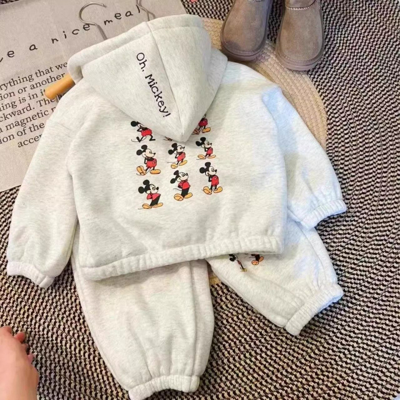 儿童运动卫衣套装春秋冬季男女童裤子上衣外套卫裤两件套