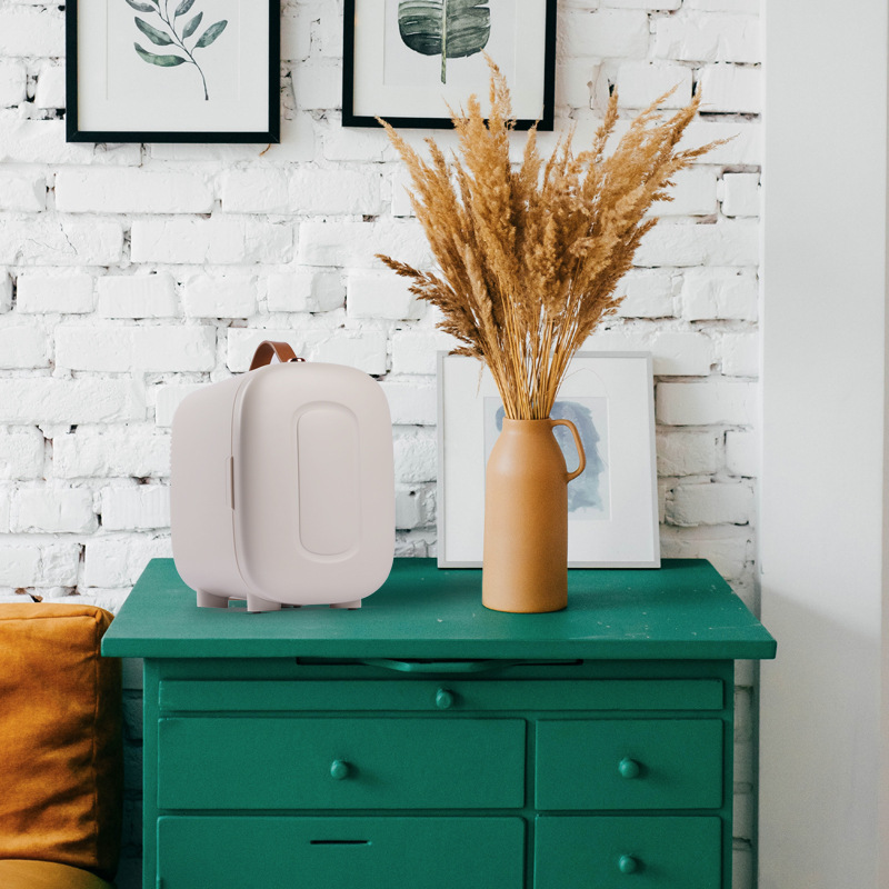 Nuevo 4L multi-color hogar mini refrigerador frío y cálido de doble uso de baja potencia dormitorio mini refrigerador portátil refrigerador del coche