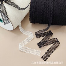 现货2cm对称点点蕾丝花边DIY蝴蝶结丝带服装饰品鞋帽花飘带