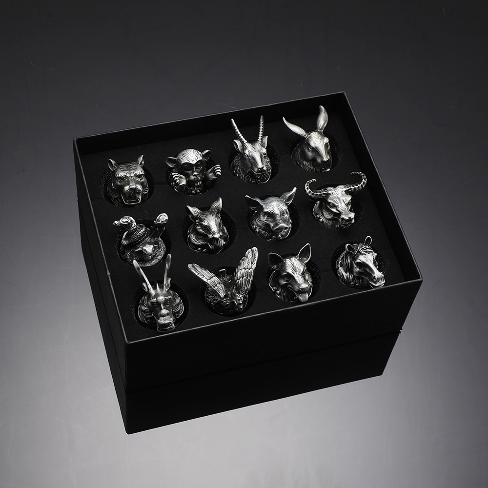 Bronze gift box, 15 ml, Chinese horoscope