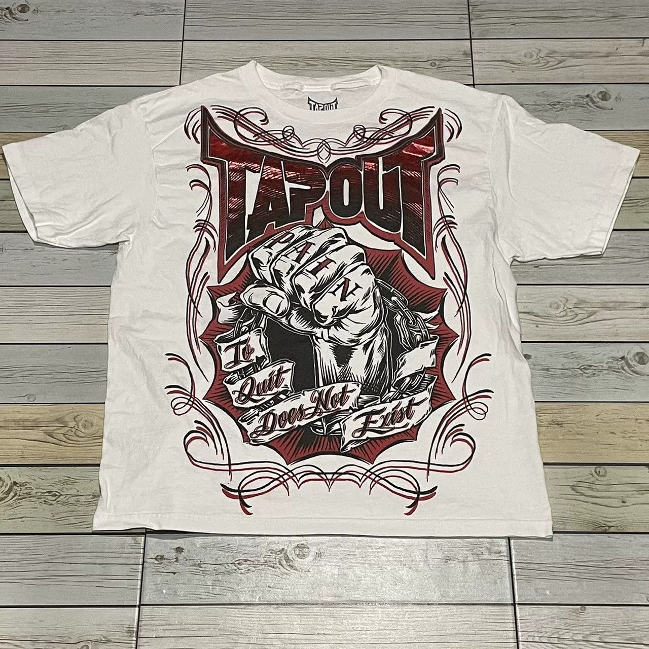 Кросс-бордер Gothic футболка европейский и американский ретро стиль Tapout MPS рисунок футболка мужская Y2K черная футболка