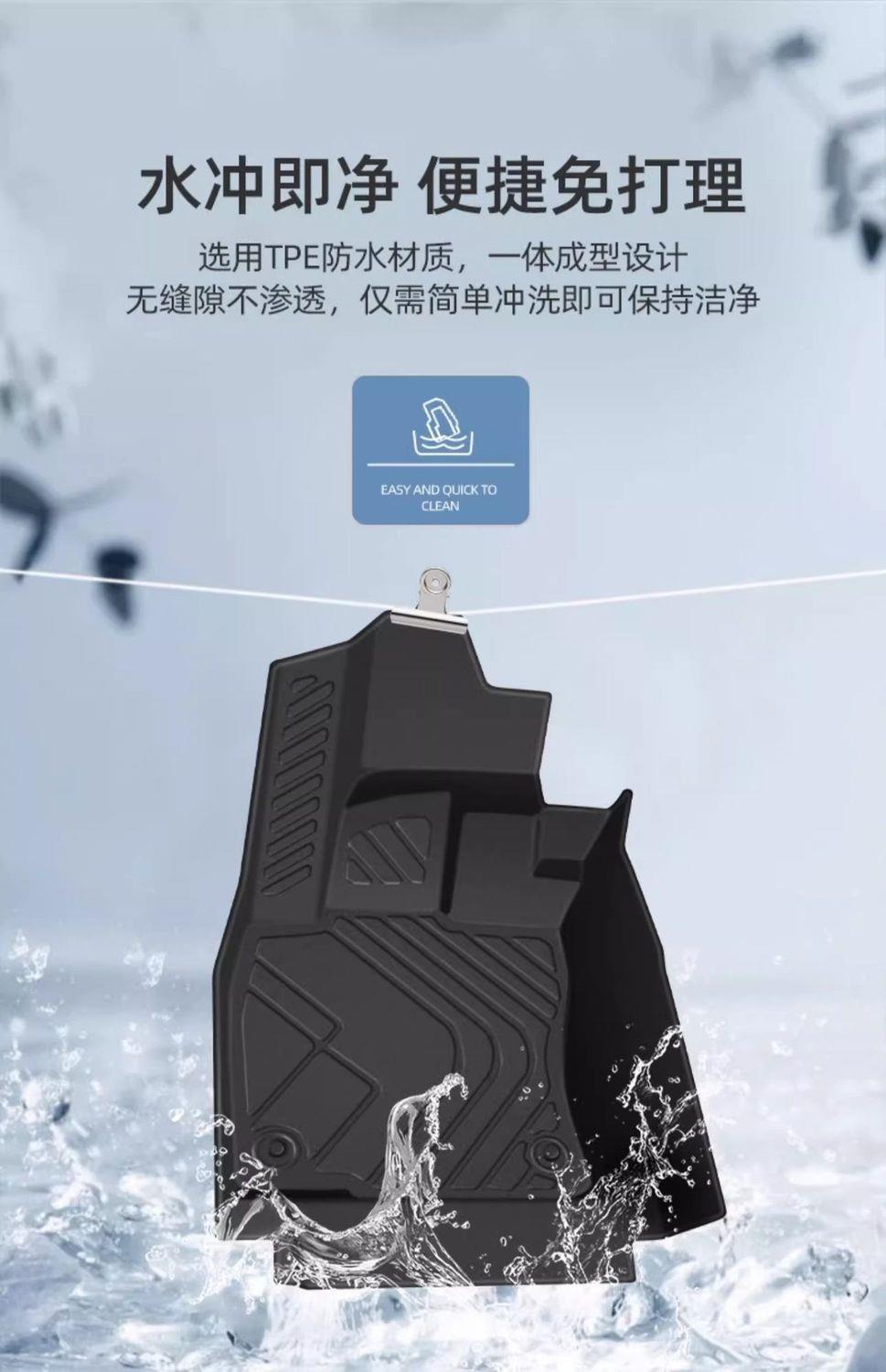 Suitable for Honda XRVTPE car models: upgraded 3D textured, non-slip, fully enclosed, waterproof, wear-resistant, environmentally friendly, and odorless floor mats