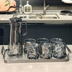 北欧風耐高温冷水カップ高ホウ素シリコン飲料カップ家庭用浄水器セット大容量高颜値