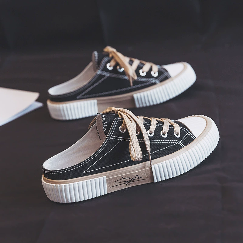 Обувь для печенья Женская полуторная обувь 2022 новая корейская версия дикой ленивой обуви