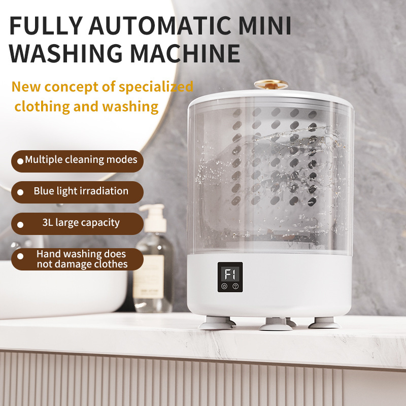 Wash and Spin Integrated Mini Washing Machine Dehydration Laundry Cup Wireless Portable Installation-Free Underwear Underwear Socks Manufacturer