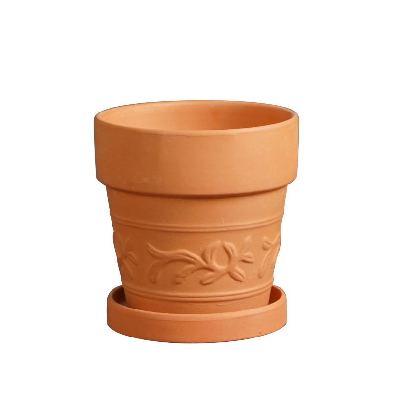 赤い陶器の植木鉢、吸水性、通気性、根腐れしない粘土トレイ、浮遊粘土ポット、大型の緑の植物多肉植物ポット|undefined