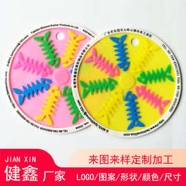 创意硅胶圆形防滑隔热餐垫 锅垫 可印刷LOGO广告促销礼品赠品锅垫