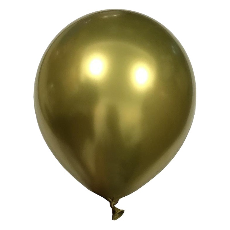 Globo metálico cromado redondo de 12 pulgadas marca Shuai'an globo de látex para bodas y fiestas al por mayor