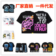 25FW ŷ���߽�  ��Ůͬ�ͨӡ��Բ�����T�� ���ж̿���װ