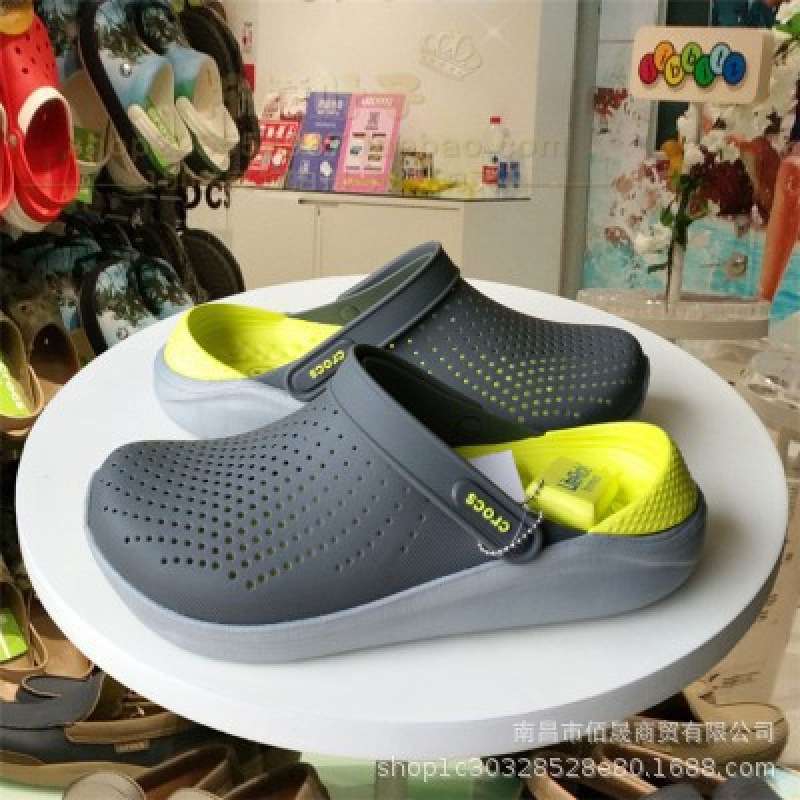 Croos New Crocs Shoes for Men and Women, Literide Crocs Wading Beach Shoes, Sandals and Slippers 204592