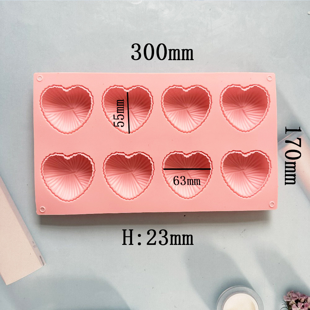 8 amor de lana 86 molde de silicona pastel helado pudín molde de postre jabón utensilios