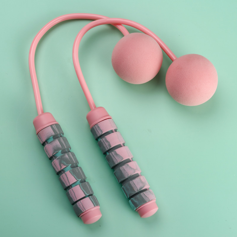 负重轴承跳绳成人男女健身减肥跳绳厂室内静音无绳大球款抖音热推|ms