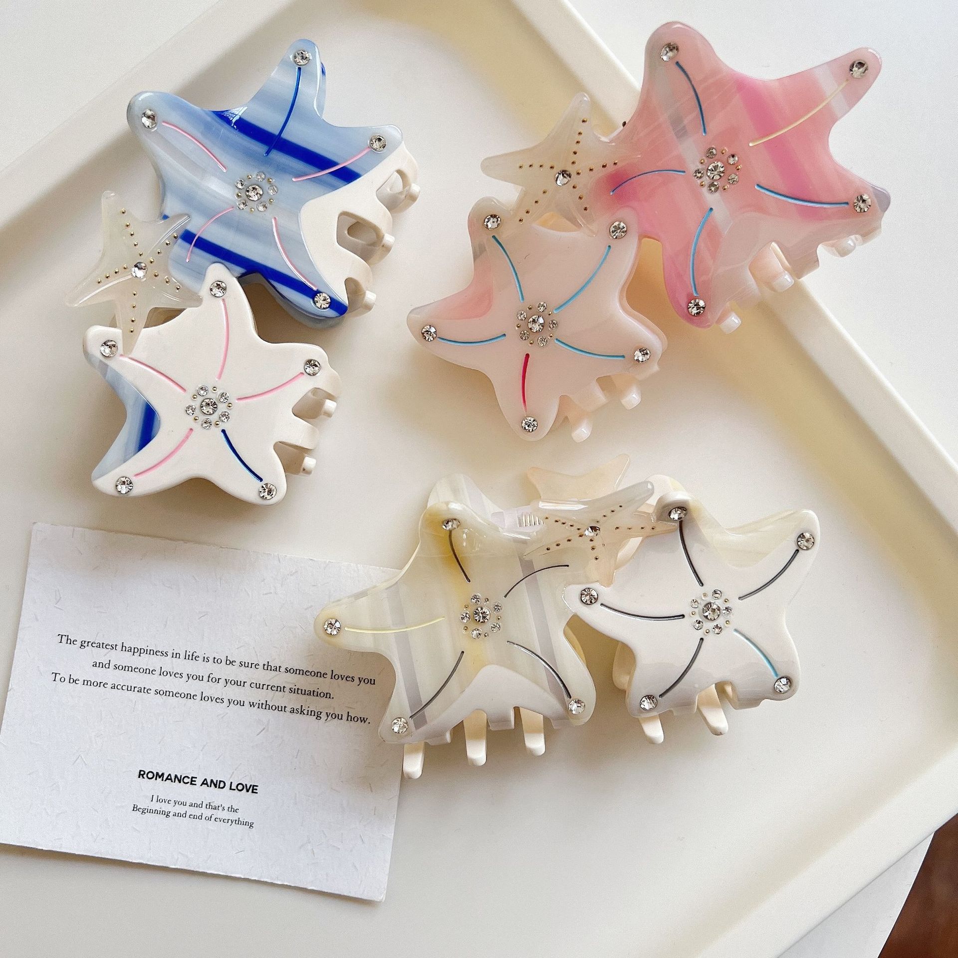 Women's Starfish Cute Acetic Acid Sheets Hair Claws display picture 6