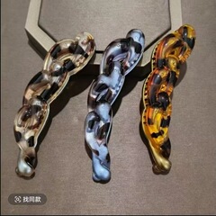 百搭气质香蕉夹女后脑勺扭扭夹发卡中号马尾夹横夹发夹新中式头饰