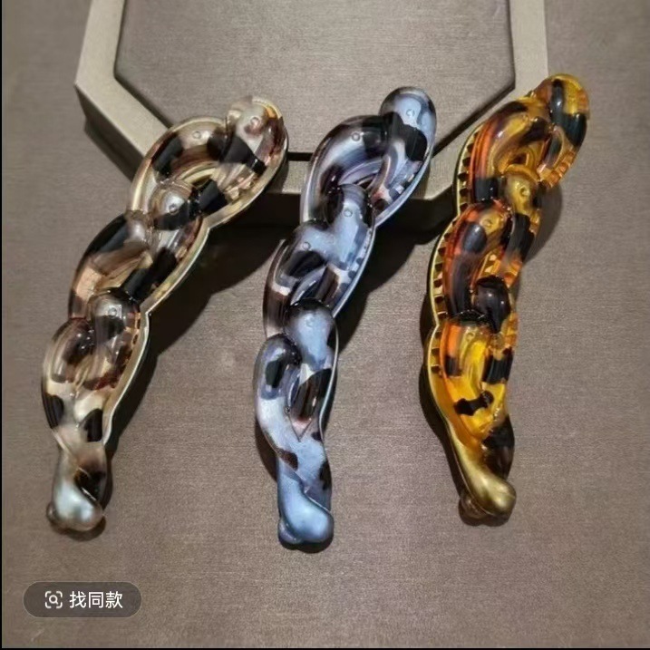 百搭气质香蕉夹女后脑勺扭扭夹发卡中号马尾夹横夹发夹新中式头饰|undefined