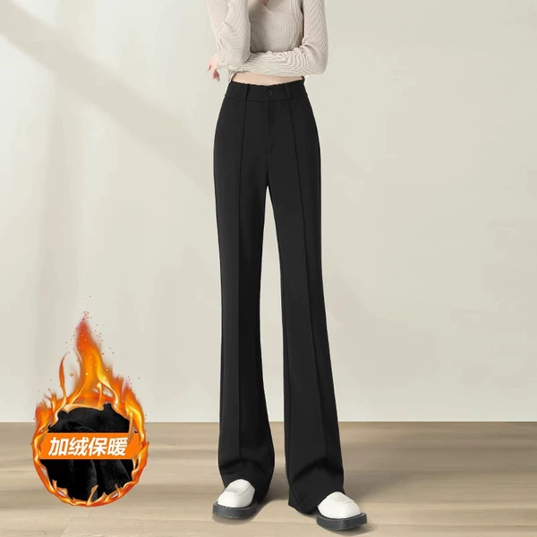 Fleece black rostometer, trousers, 101cm