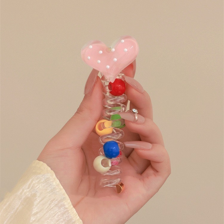 Línea telefónica trenzada transfronteriza, anillo para el cabello, perla, cabello trenzado recto, artefacto femenino, cola de caballo alta, burbuja, cabello trenzado, cuerda, accesorios para el cabello