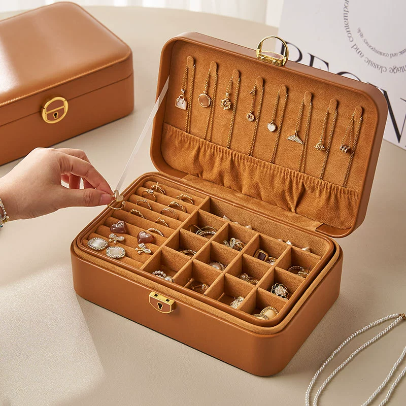 Ювелирная коробка коробка для хранения новый многослойный серьги серьги ювелирные украшения ожерелье браслет кольцо большой емкости коробка для хранения