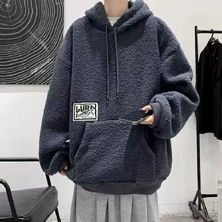 时尚秋冬2022新款加厚防水貂绒连帽百搭针织打底衫学生女毛衣外套