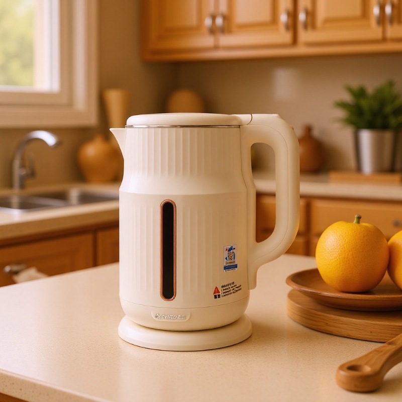 志高多功能家用1.8L电热水壶志高烧水壶不锈钢双层防烫电水壶