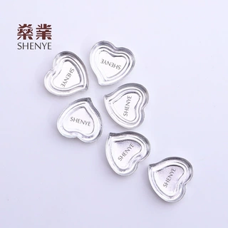 眼影腮红内铝盘心形铝皿 彩妆铝蝶分装铝盘 化妆品配件