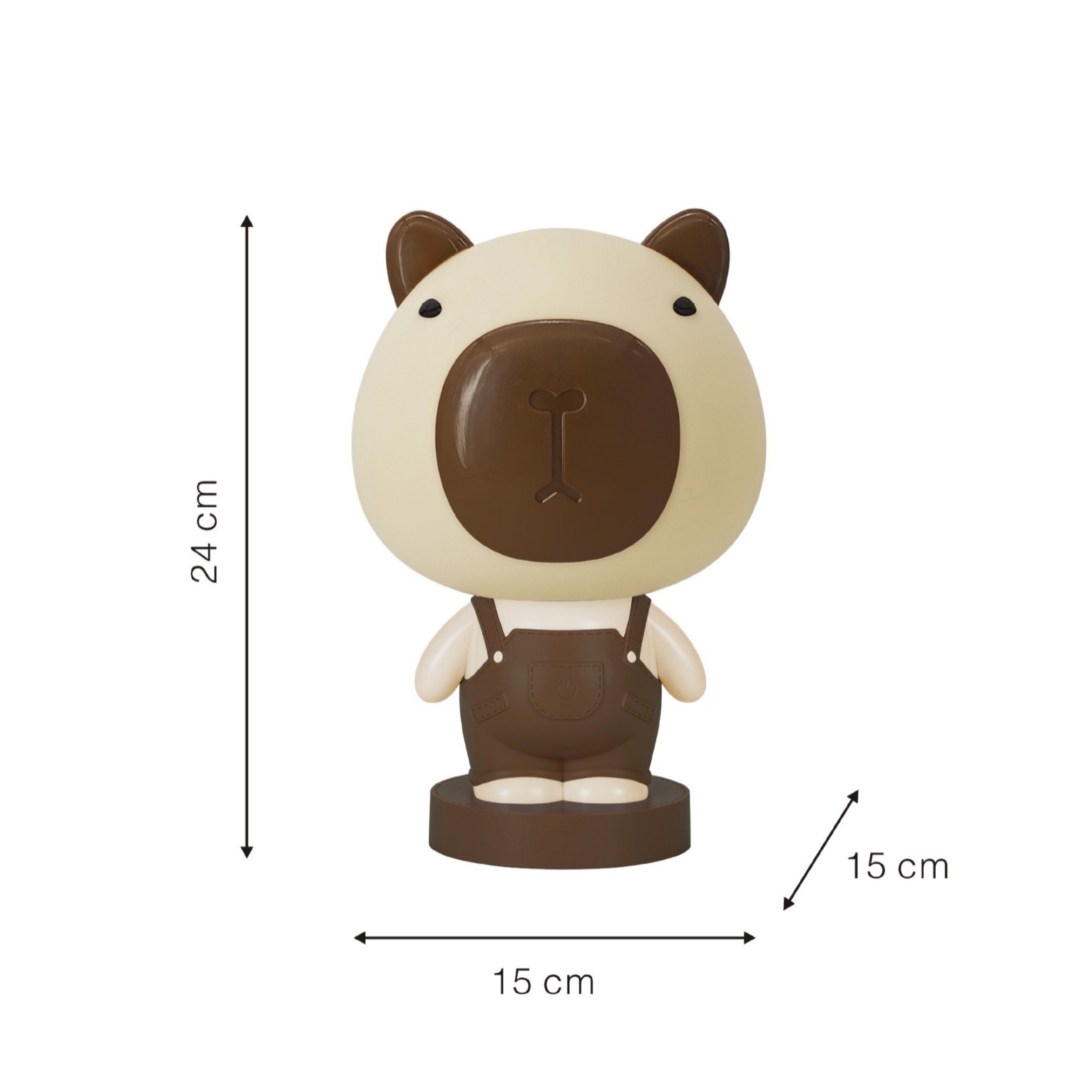 Cute capibara recarga lámpara nocturna dormitorio sueño bebé lactancia creativa regalo de cumpleaños para una amiga