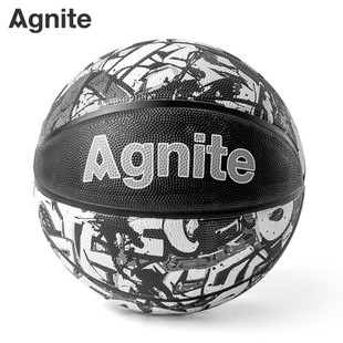 Deli Angnet Fd132 No. 7 Graffiti Rubber Basketball Daily Activity Training Ball for Children and Students Sports