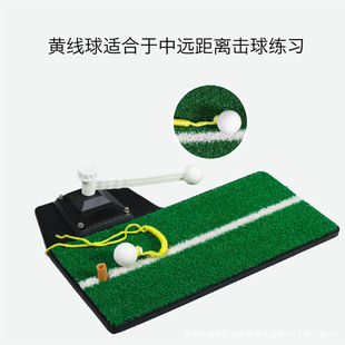 Indoor Three-In-One Multi-Functional Golf Practice Device Golf Swing Practice Device Portable Hitting Pad Swing Practice
