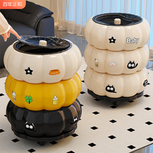 垃圾桶家用2025新款大号大容量带盖卧室客厅轻奢高档高颜值可移动