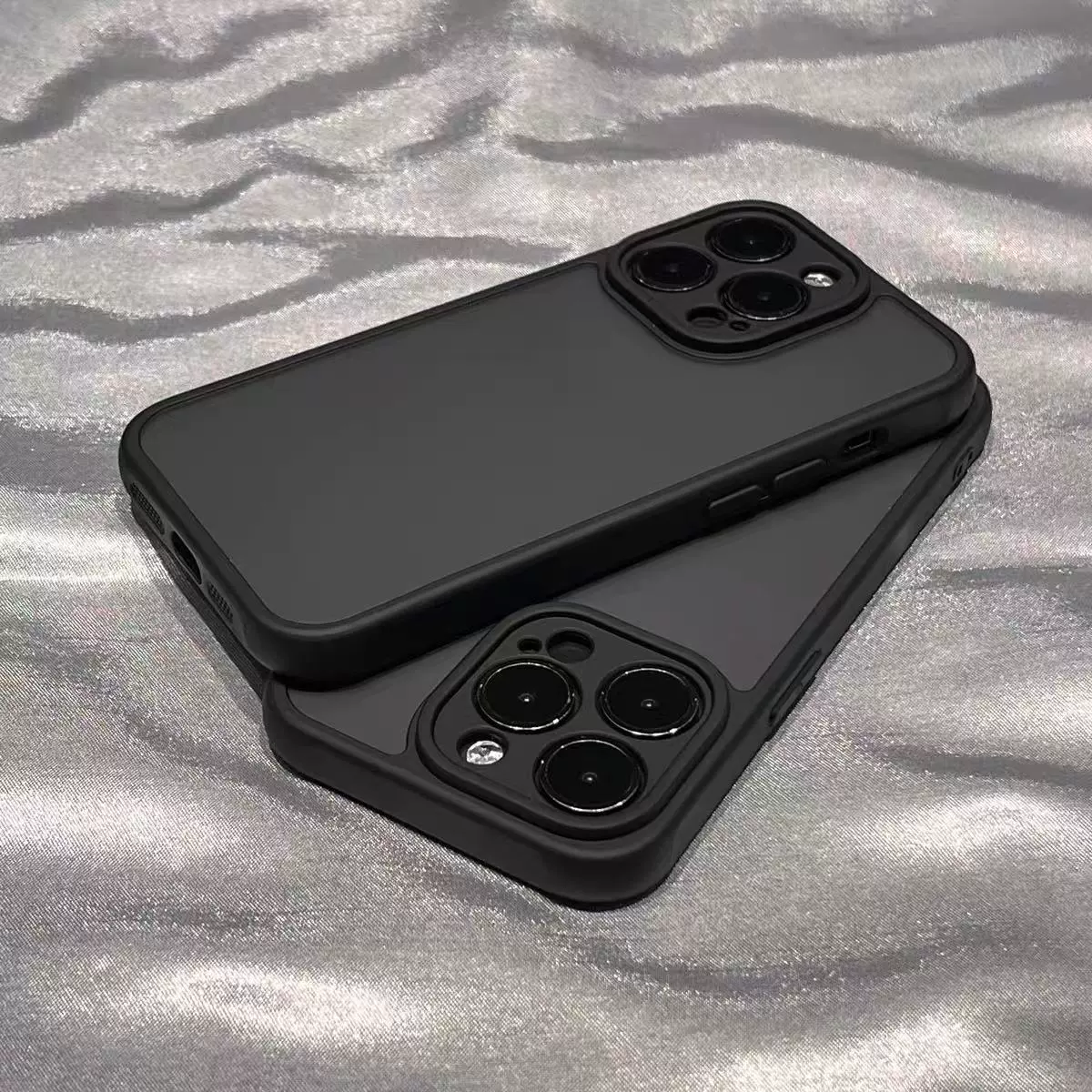 Чехол для телефона совместимый с iPhone 16 в матовом черном цвете, iPhone16 Pro, чехол для телефона, iPhone15 Pro, iphone, защита от падений