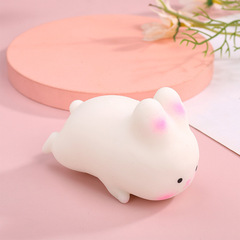 Creative cartoon animal cute super kawaii flour bunnies stress relief squeeze fun vent prank toy wholesale
