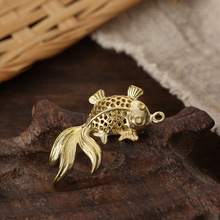 小金鱼黄铜配件钥匙扣配饰铜手工艺品创意礼品钥匙链