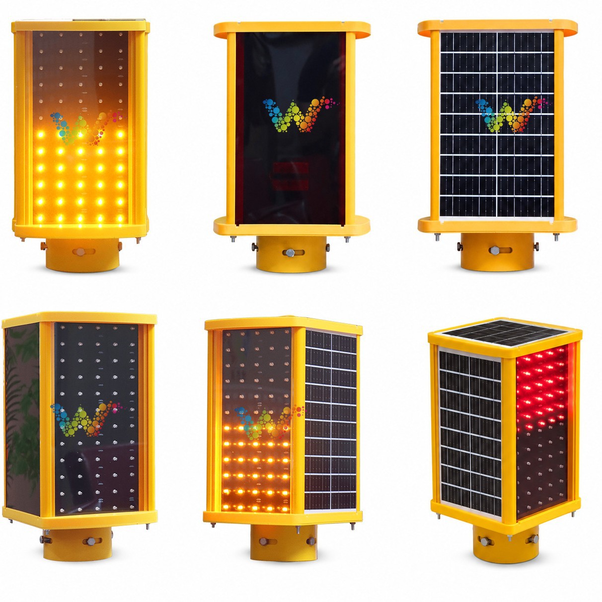 Luz de Advertencia Antiniebla Sincronizada para Barrera con Energía Solar para Autopistas image 5