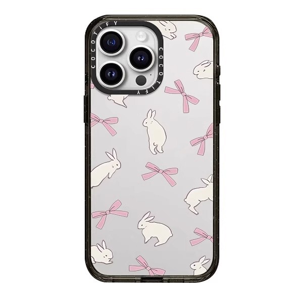 Rabbit Ribbon Suitable for Apple iPhone 17 Pro Max Phone Case 13 Trendy Brand 14 Pro Protective Cover 16 Anti-Drop
