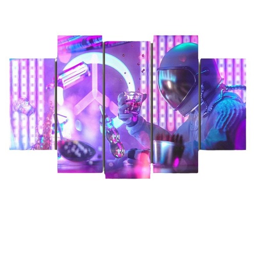 Cyberpunk wall art, internet cafe bar background wall decoration, bedroom wall painting, esports hotel room decoration painting