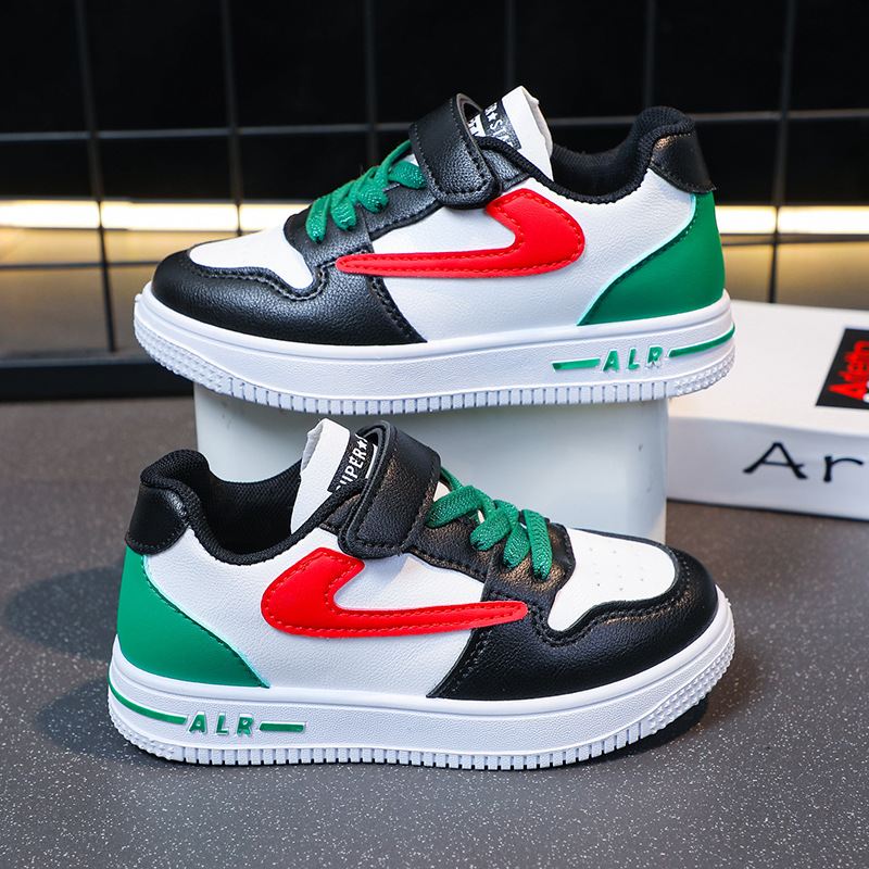 Zapatos infantiles, zapatos deportivos para niños y niñas, primavera y verano, nuevos zapatos de suela suave transpirables, zapatos casuales blancos para estudiantes de primaria