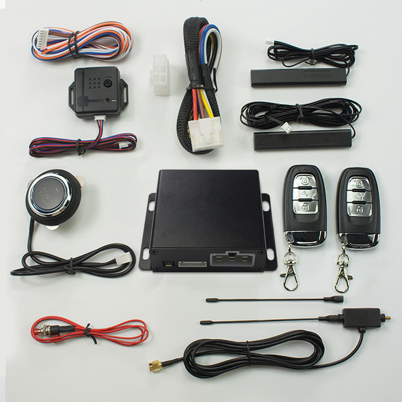 U6 Aluminum Alloy Model: New Car Keyless Entry, Remote Start, One-Button Start, Mobile App System, 12V Universal