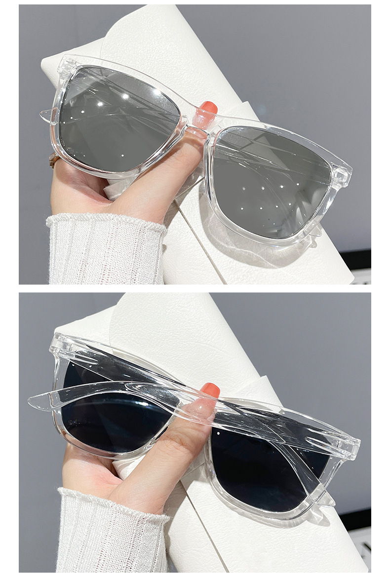 Nuovi occhiali da sole con montatura trasparente, occhiali da sole alla moda e personalizzati, resistenti ai raggi UV, rivestiti con pellicola autentica, occhiali di fascia alta_voghion.com