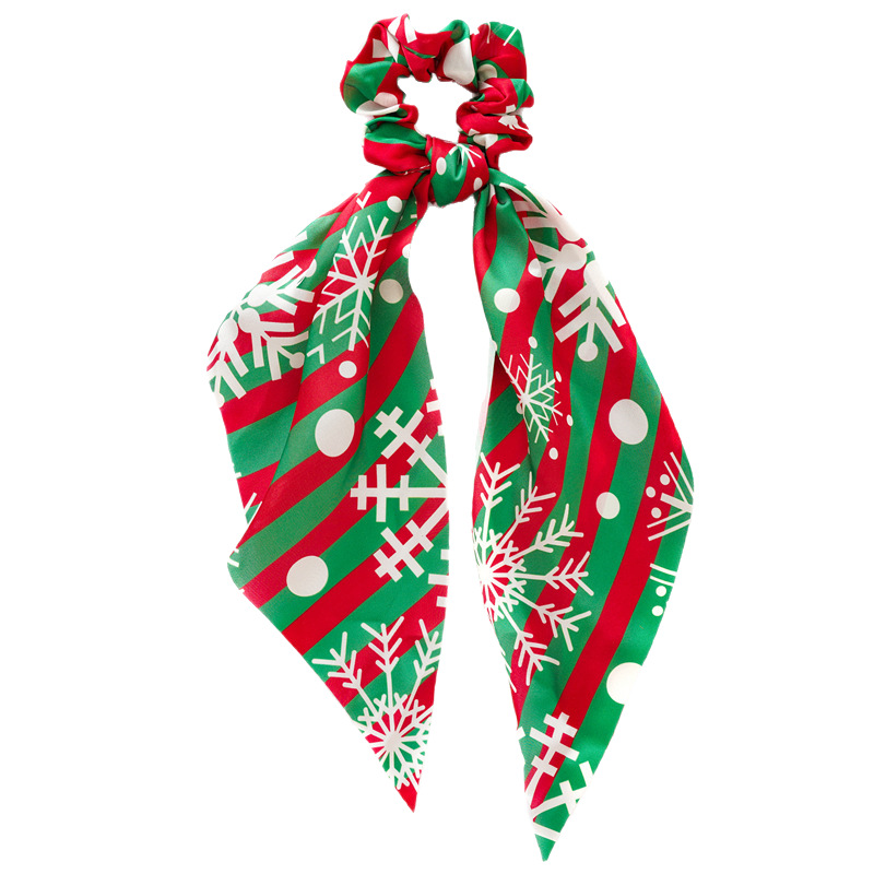 Europeo y americano transfronterizo Navidad intestino grueso anillo cinta accesorios para el cabello de las mujeres todo partido dos en uno Amazon cabello anillo cabeza accesorios al por mayor