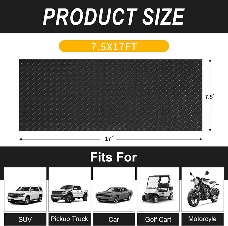 Pvc Garage Floor Mat, Vinyl Floor Mat, Diamond Pattern Floor Mat, Rv Floor Leather, Parking Space Carpet