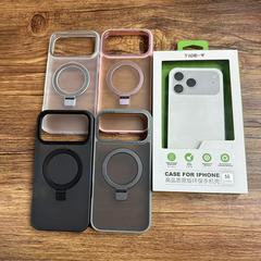 tider适用于iphone17pro max雅盾系列支架手机壳肤感磨砂防摔壳