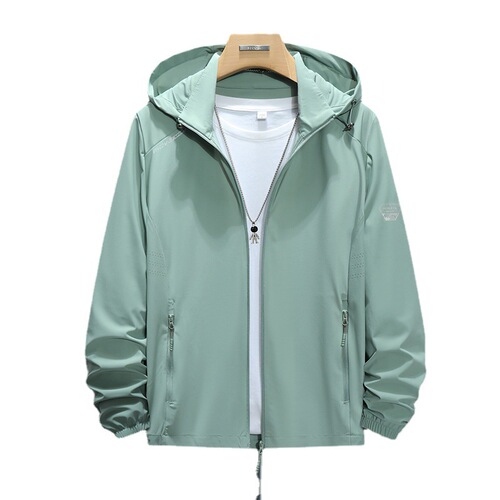 Summer ice silk sun protection clothing for men  new anti-UV thin breathable sun protection clothing outdoor fishing jacket for women