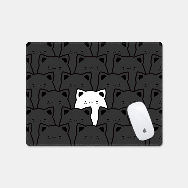 검은 쌓인 고양이